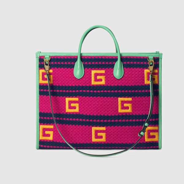 グッチ かごバッグ コピー オンライン限定 CAPRI ストライプ トートバッグ 663709 JFIEG 5661